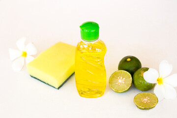 dish washing liquid extract herbal vegetation lemon and sponge health care for cleaning dish and...