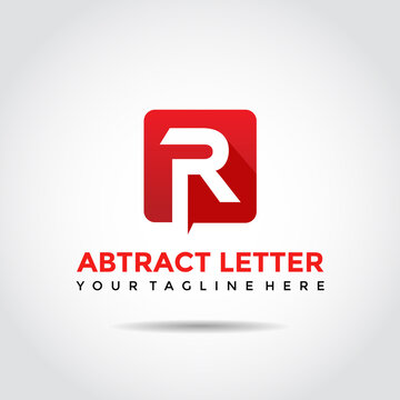 Abstract Letter R Logo template. Vector Illustrator Eps.10