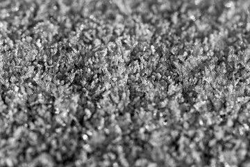 frozen water crystals as background