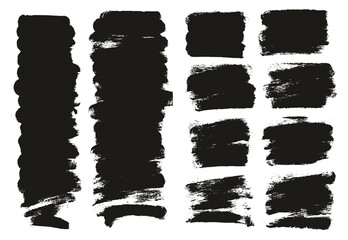 Round Sponge Thin Artist Brush Short Background Mix High Detail Abstract Vector Background Mix Set 