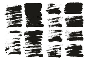 Round Sponge Thin Artist Brush Short Background Mix High Detail Abstract Vector Background Mix Set 