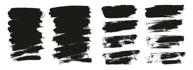 Round Sponge Thin Artist Brush Short Background Mix High Detail Abstract Vector Background Mix Set 