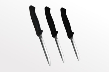 Set of kitchen knives use for kitchen, knife set.