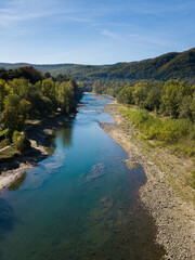 Landscape with a mountain river