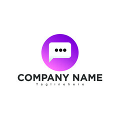 Simple and elegant chat logo design that suits your business and uses the latest Adobe illustrations.