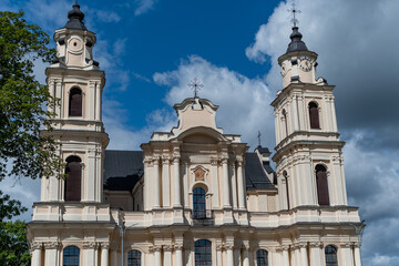 Fototapeta premium Budslau, Belarus. National Sanctuary of the Mother of God. Parish Catholic Church.