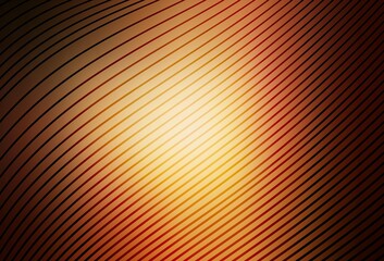 Dark Orange vector texture with wry lines.