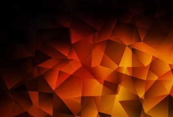 Obraz premium Dark Red vector polygonal pattern.