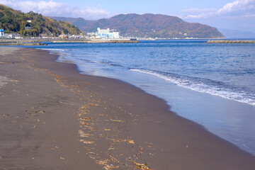 静岡県伊東市の砂浜