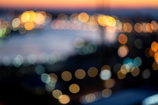 City light bokeh - abstract background. © Vladimir Arndt