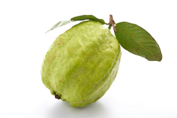 Fresh guava on a white