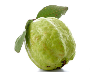 Fresh guava on a white