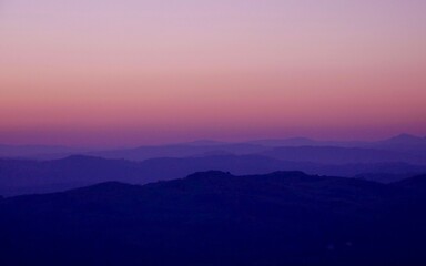 Obraz premium sunset in the mountains