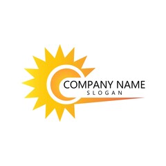 Fototapeta premium sun illustration logo