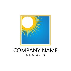 sun illustration logo
