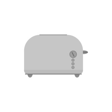 recommend clip art: Toaster kitchen breakfast appliance electric kitchen equipment for toasting bread flat style illustration