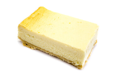 Cheesecake isolated on white background