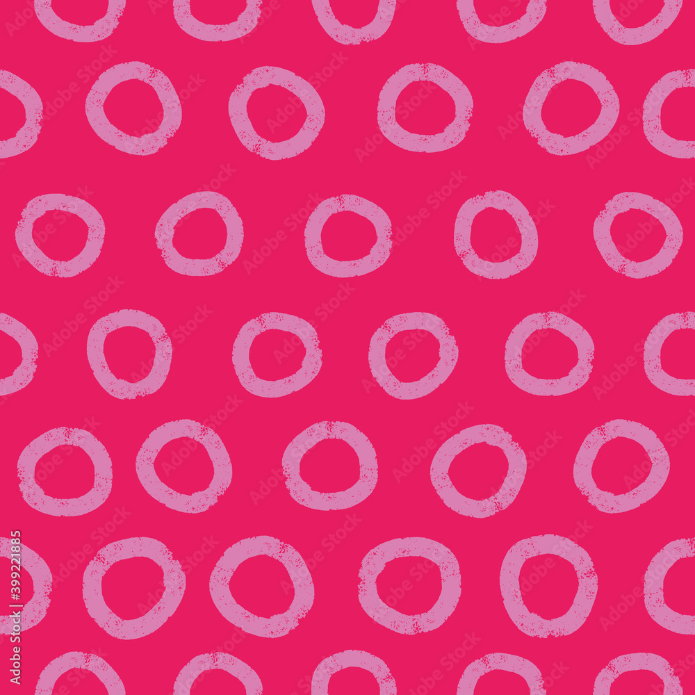 Poster fuchsia circle dots repeat pattern print background design