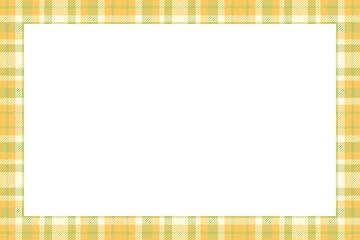 Vintage frame vector. Scottish border pattern retro style. Tartan plaid ornament.