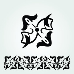 Vintage Design Element isolated. Vector illustration.