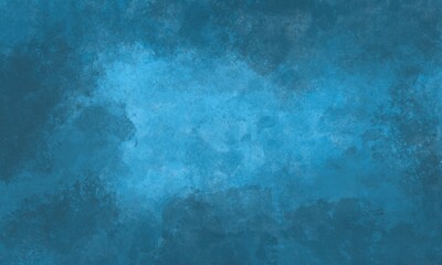 Fototapeta na wymiar Sfondo blu azzurro con trama nuvolosa e grunge marmorizzato, nebbia morbida e illuminazione nebulosa e colori pastello. Banner web lungo. Sbiadito al centro.