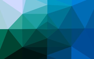 Light Blue, Green vector low poly cover.