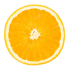 Texture background of fresh orange fruit cut in half isolated on white background.