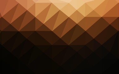 Dark Orange vector abstract mosaic pattern.