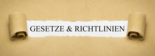 Gesetze & Richtlinien