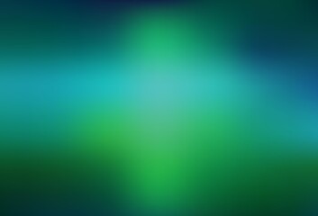 Obraz premium Light Blue, Green vector blurred shine abstract template.