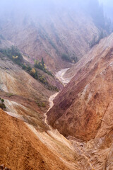 Canyon formed by erosion