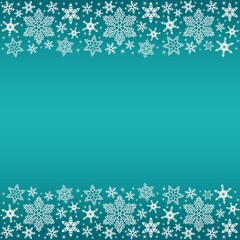 white snowflakes borders