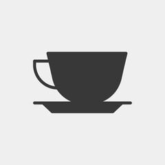 Teacup icon isolated on background. Hot drink symbol modern, simple, vector, icon for website design, mobile app, ui. Vector Illustration