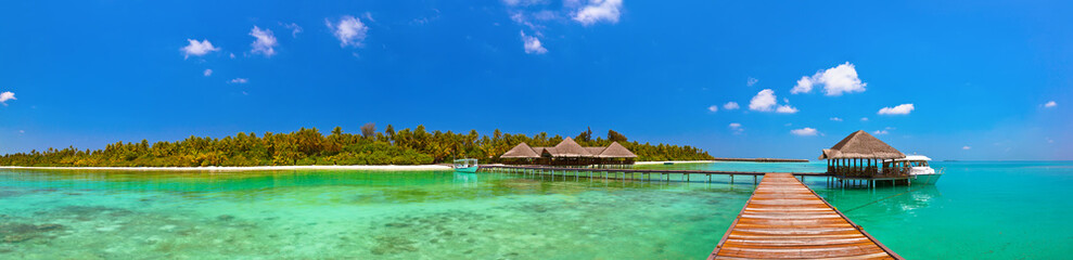 Obraz premium Tropical Maldives island