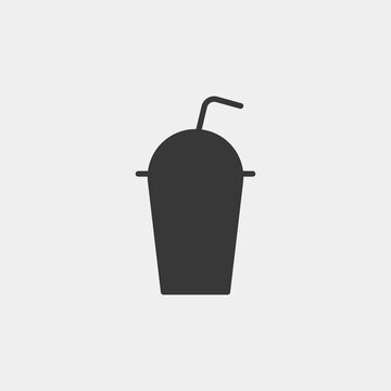 Frappe icon isolated on background. Ice drink symbol modern, simple, vector, icon for website design, mobile app, ui. Vector Illustration