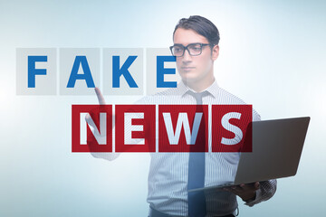 Fake news concept in information manipulation concept