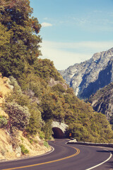 Fototapeta premium Road in mountains