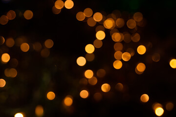christmas background. bokeh lights