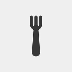 Fork icon isolated on background. Restaurant symbol modern, simple, vector, icon for website design, mobile app, ui. Vector Illustration