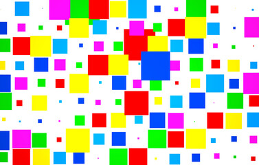 pattern with colorful cubes