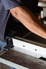 texture of color wood dust sparks over the table