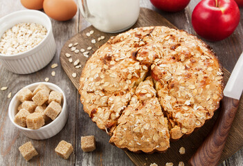  Oat cake with apple