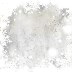 Obraz premium Winter christmas card background with gray watercolor