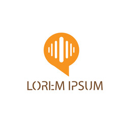 letter q logo web signal illustration with color line vector design