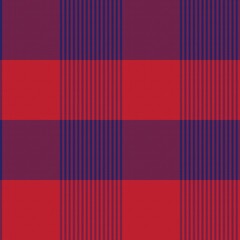 Fototapeta na wymiar Red Navy Asymmetric Plaid textured Seamless Pattern