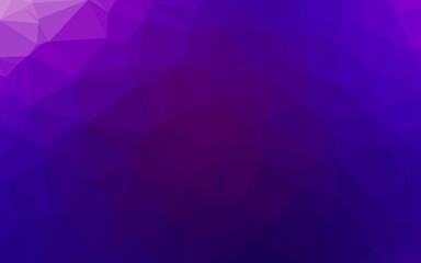 Fototapeta premium Dark Purple vector triangle mosaic cover.
