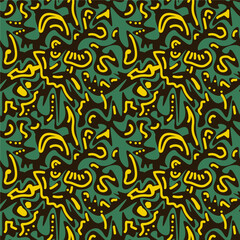 Seamless abstract decorative backdrop with oriental pattern