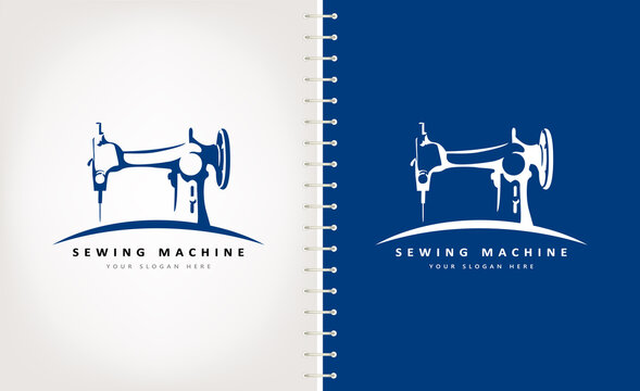 Sewing Machine Logo Vector Design