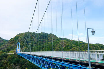 茨城県常陸太田市の竜神大吊橋