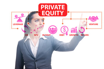 Private equity investment business concept